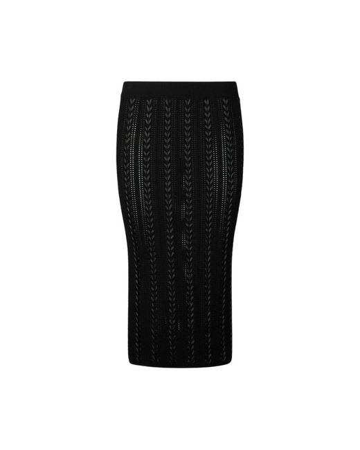 Midi Skirts Liu Jo de color Black