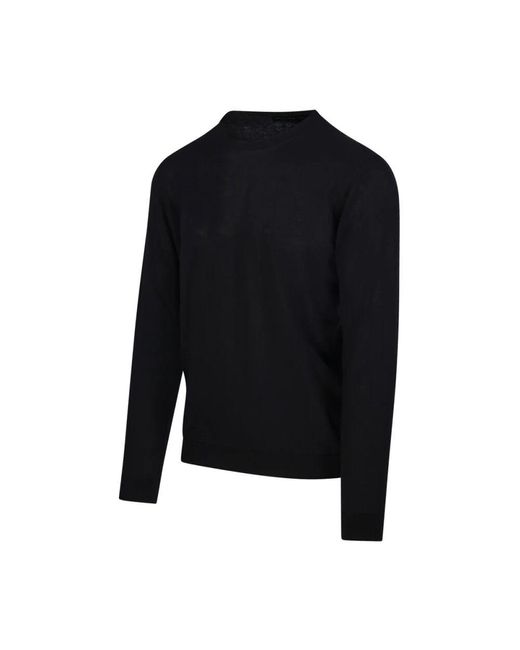 Round-Neck Knitwear Roberto Collina pour homme en coloris Black