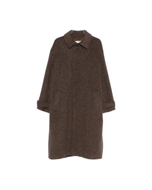 Single-Breasted Coats di Golden Goose Deluxe Brand in Brown da Uomo