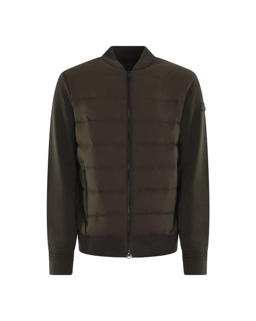 Moncler Woll-Zip-Up-Jacke in Black für Herren