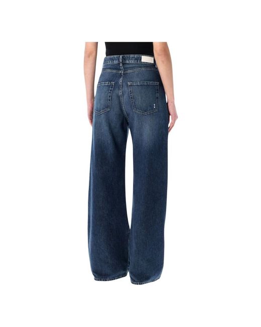 ICON DENIM Blue Wide Jeans