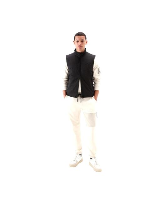 Woolrich Jassen ,Zwart ,Polyester Pacific Vest in het Black voor heren