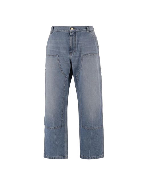 Versace Blue Straight Fit Jeans for men