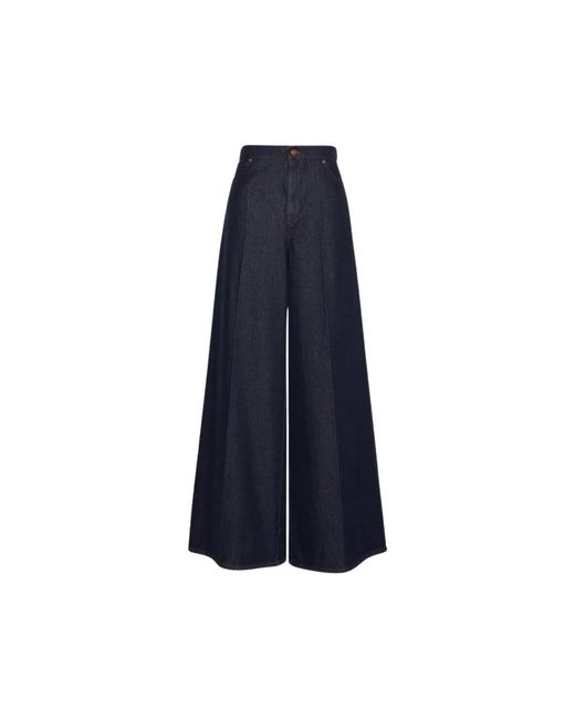 Max Mara Wide Jeans in het Blue