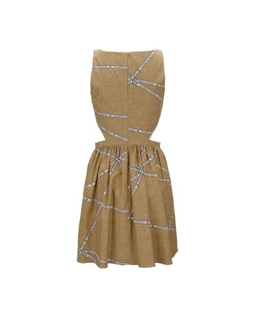 Elisabetta Franchi Green Short Dresses