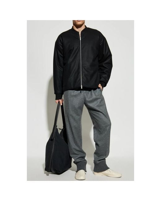 Jil Sander Black Bomber Jackets for men