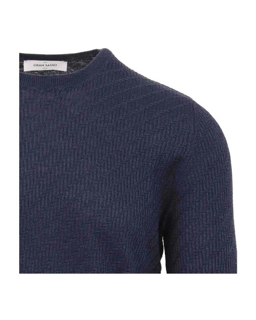 Knitwear > round-neck knitwear Gran Sasso pour homme en coloris Blue