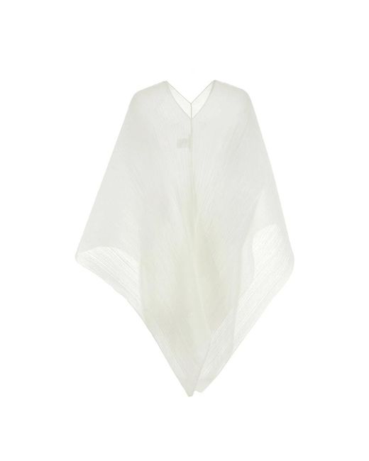 Issey Miyake White Ponchos
