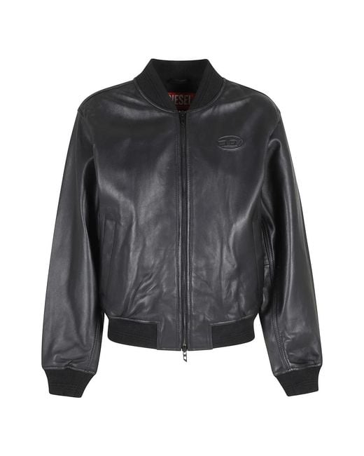 DIESEL Black Bomber Jackets