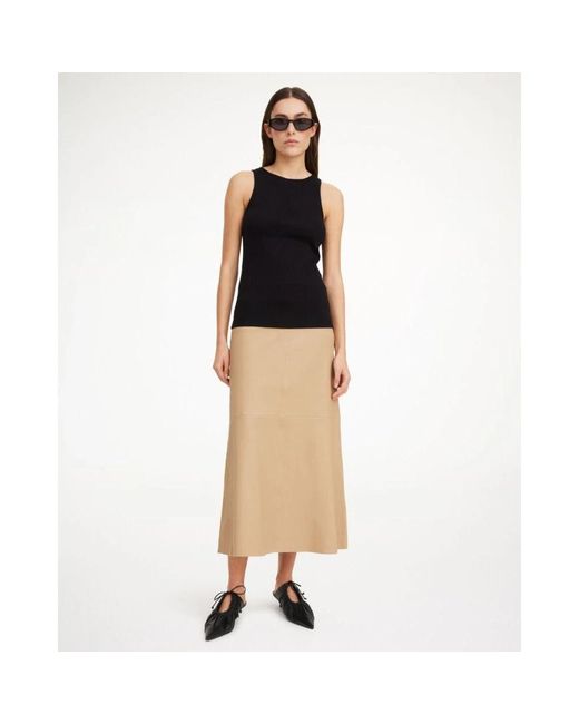 By Malene Birger Natural Leather Skirts