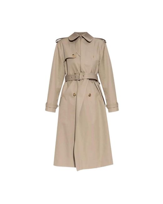 McQueen Double-Breasted Trenchcoat in het Natural