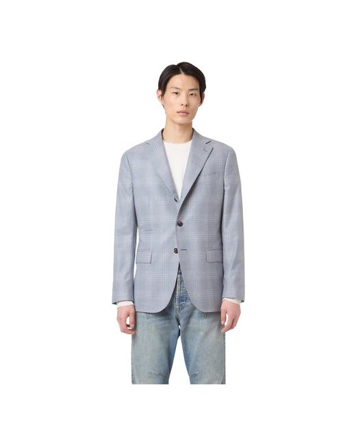 Eleventy Blue Blazers for men