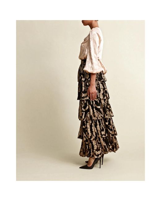 Maxi Skirts byTiMo de color Green