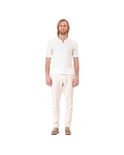 Eleventy Pink Polo Shirts for men