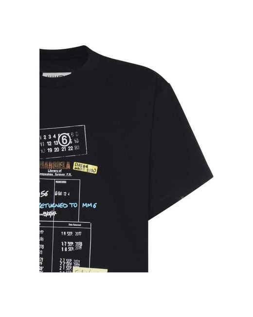 MM6 by Maison Margiela Black T-Shirts for men
