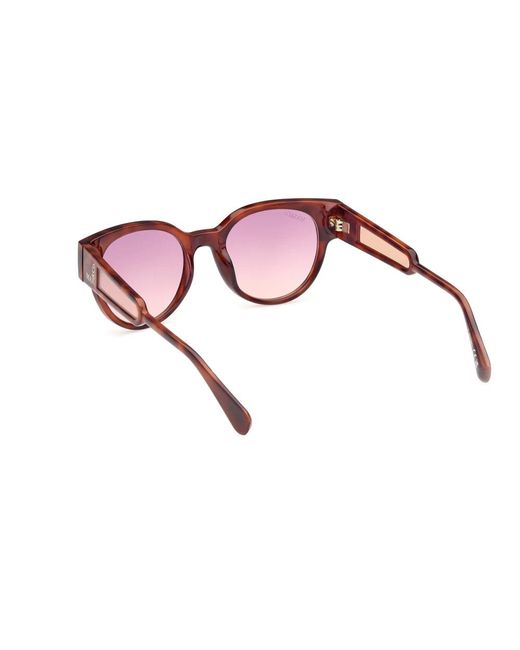 MAX&Co. Pink Oval sonnenbrille havana glänzend