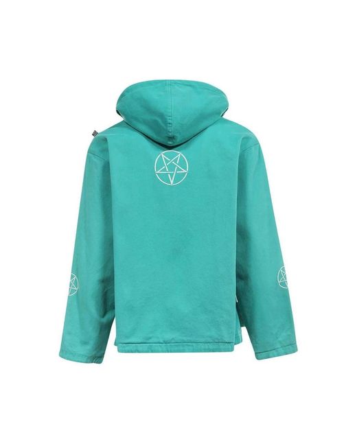Isabella 1985 Jassen ,Groen ,Katoen Hooded Cotton Jacket in het Green voor heren