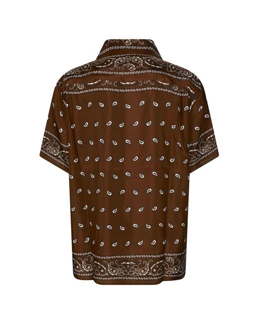 P.A.R.O.S.H. Brown Silk Shirt