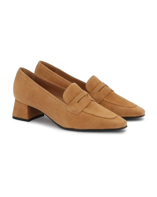 Kazar Brown Hellbraune Wildlederpumps