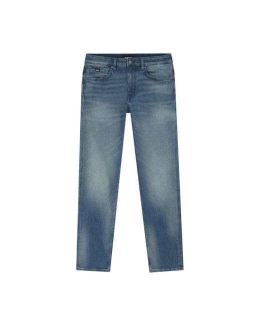 Boss Blue Straight Fit Jeans for men