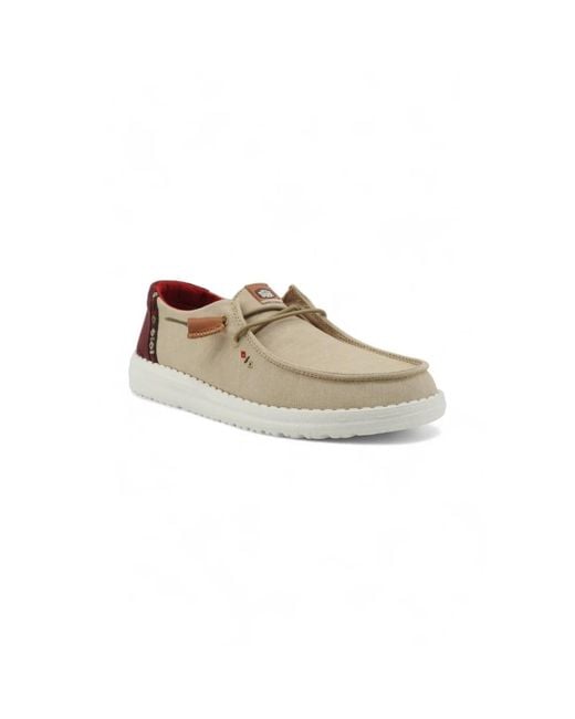 HeyDude Natural Laced Shoes