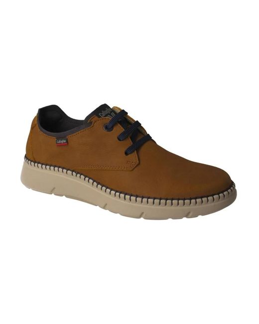 Callaghan Herren Leder Samt-Look Schuhe in Brown für Herren