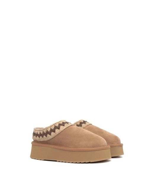 Mou Natural Platform Clog