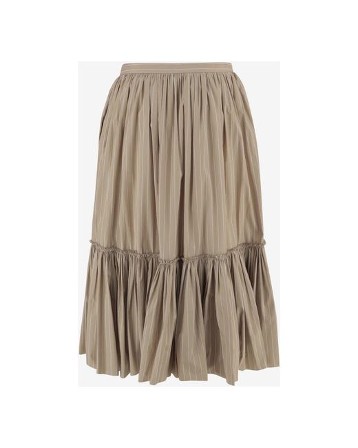 Jil Sander Natural Maxi Skirts