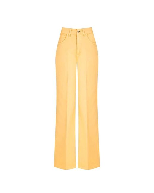 Rinascimento Yellow Wide Trousers