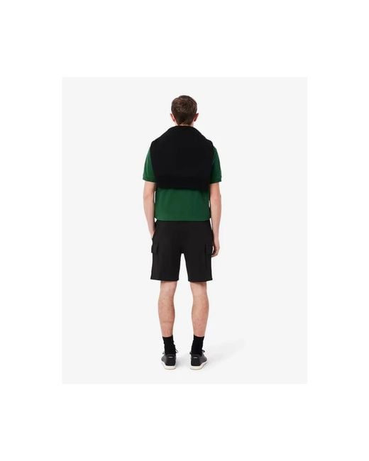 Lacoste Black Casual Shorts for men