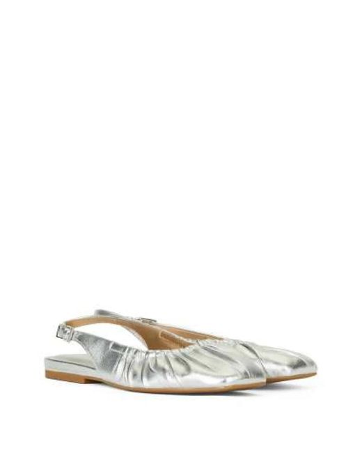 Ash Bibi Slingback Flat in het White