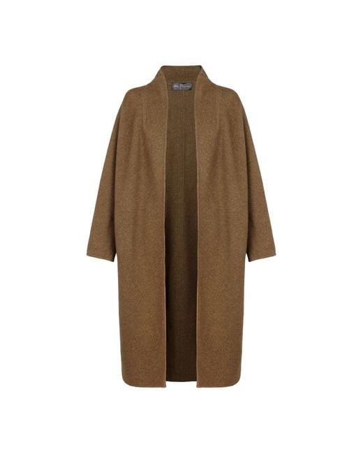 Cortana Brown Single-Breasted Coats