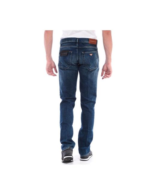 Emporio Armani Blue Slim Fit Jeans for men