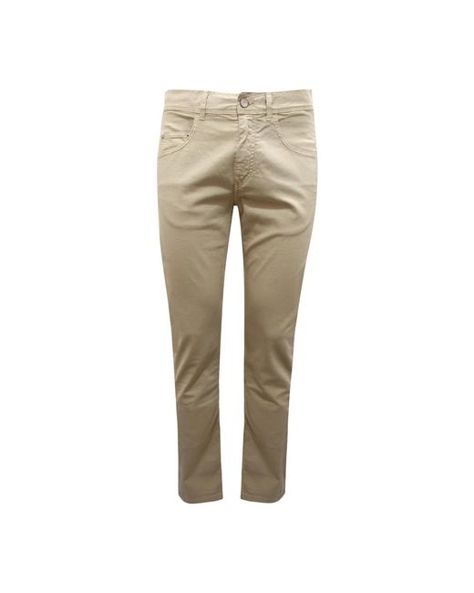 Fred Perry Natural Slim-Fit Trousers for men