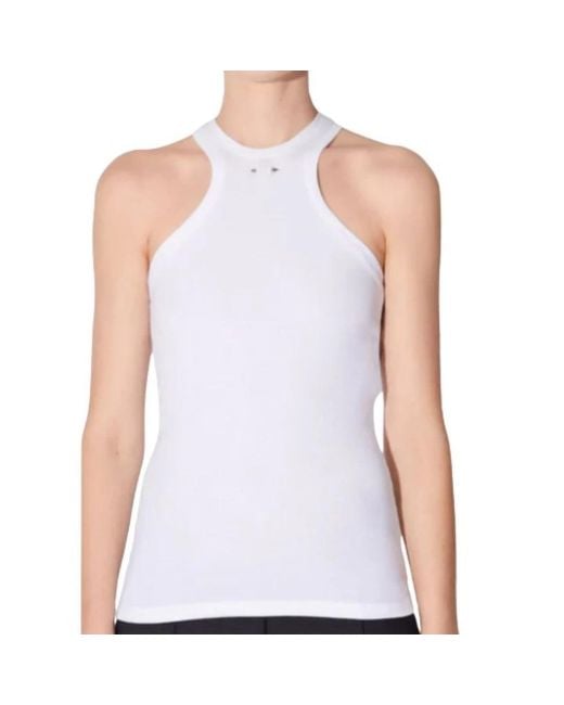Barbara Bui White Sleeveless Tops