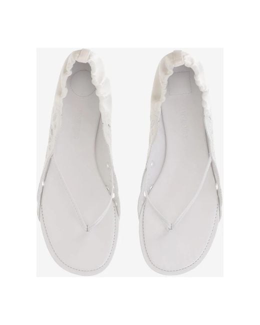 Jacquemus White Flat Sandals