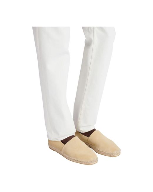 Balmain Suede Espadrilles in Natural für Herren