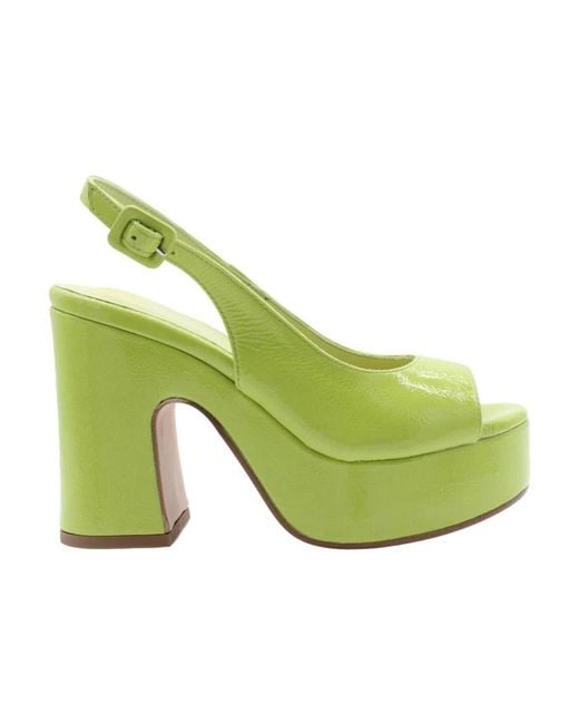 High Heel Sandals di DONNA LEI in Green
