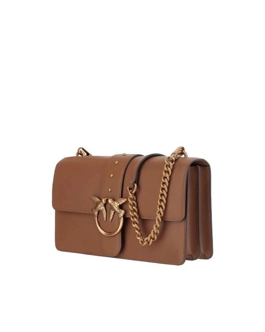 Pinko Brown Shoulder Bags