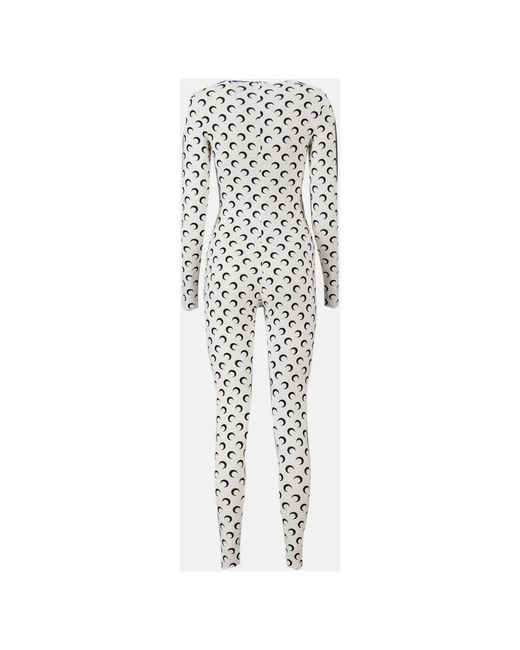 MARINE SERRE White Jumpsuits