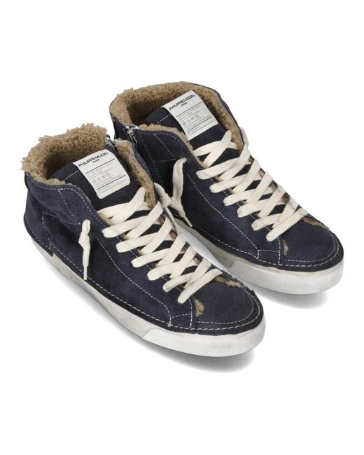 Philippe Model Blue Sneakers for men