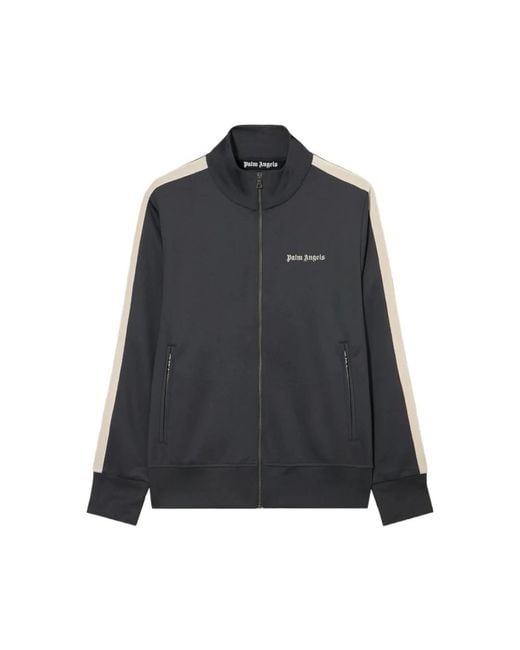 Palm Angels Black Zip-Throughs for men