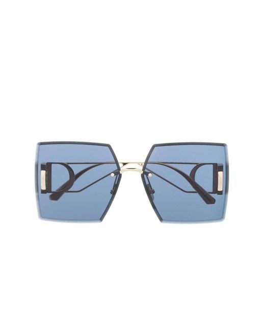Dior Blue Goldene sonnenbrille s7u b0b0