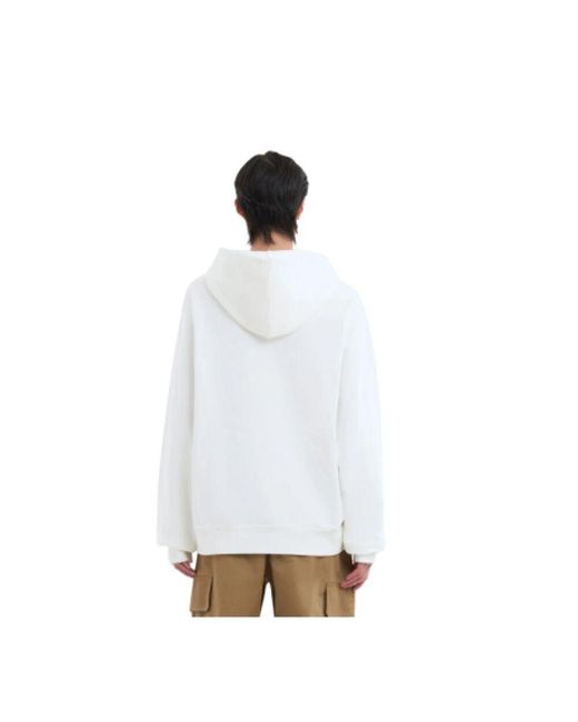 Marni Bio-baumwoll-kapuzenpullover in weiß in White für Herren