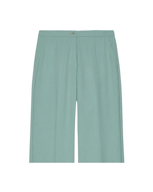 Elena Miro Green Wide trousers