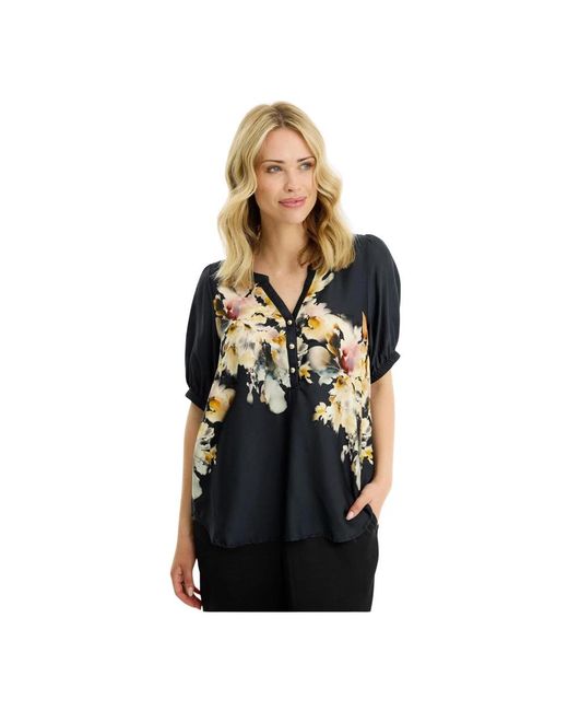 iN FRONT Blouses &Amp; Hemden in het Black