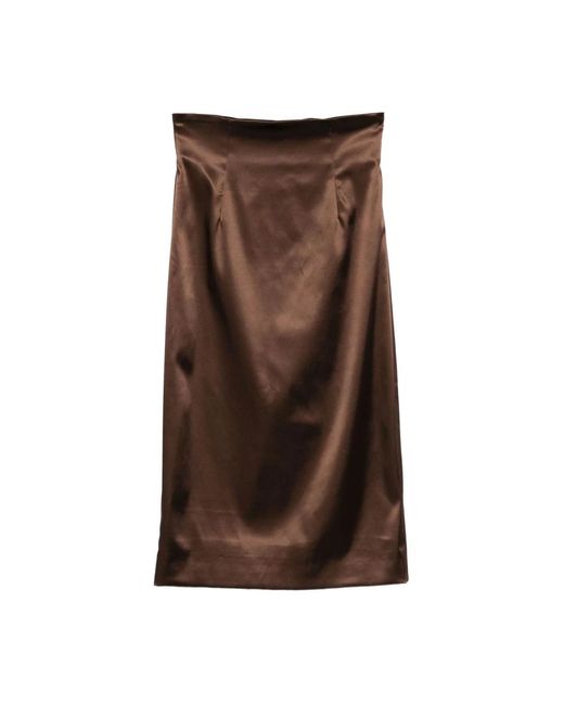 Dolce & Gabbana Brown Midi Skirts
