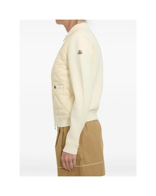 Moncler Jassen ,Katoen Cardigan Tricot in het Natural