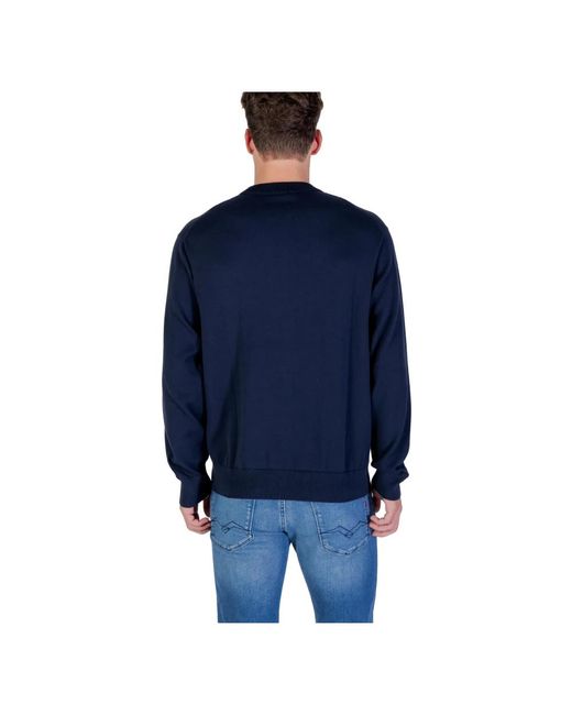 Calvin Klein Blue Round-Neck Knitwear for men