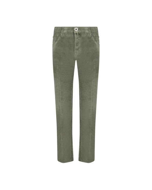 Jacob Cohen Green Slim Fit Jeans for men